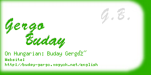 gergo buday business card